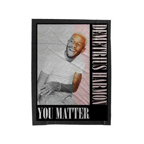 Demetrius Harmon You Matter Velveteen Blanket