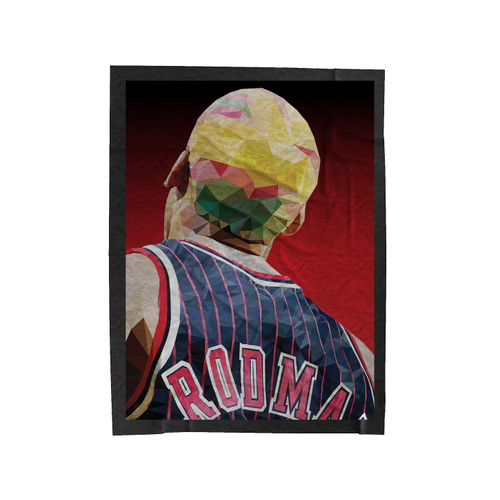 Dennis Rodman Geometric Velveteen Blanket