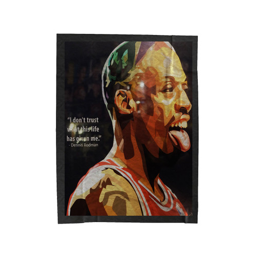 Dennis Rodman Pop Art Velveteen Blanket