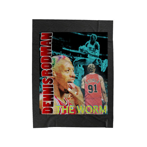 Dennis Rodman The Worm Velveteen Blanket