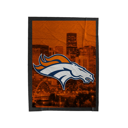 Denver Bronco Football Team Velveteen Blanket
