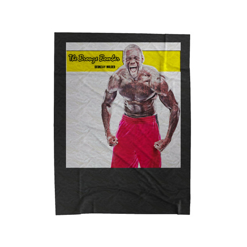Deontay Wilder The Bronze Bomber Velveteen Blanket