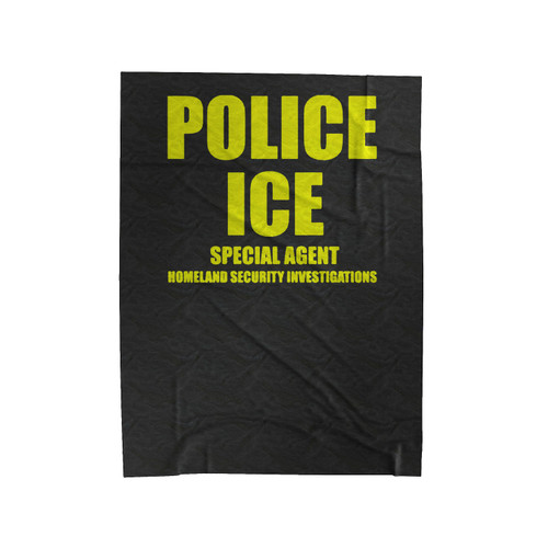 Department Of Homeland Security Ice Homeland Security Police Velveteen Blanket