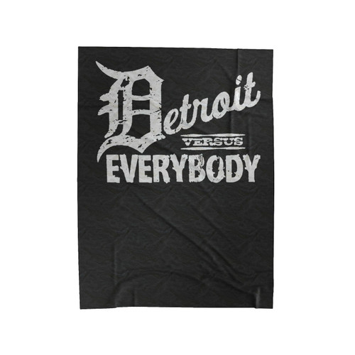 Detroit Versus Everybody Velveteen Blanket