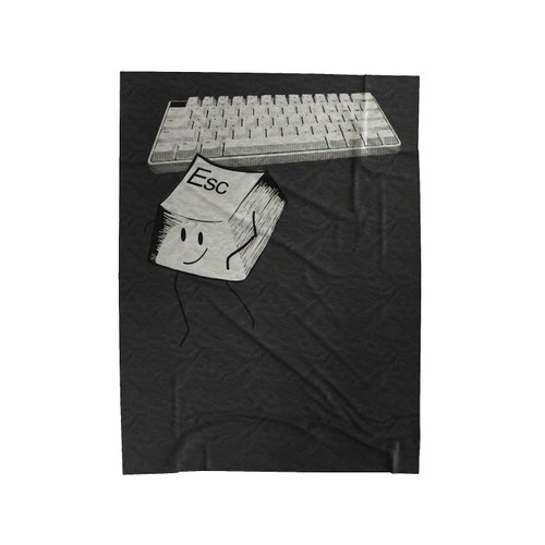 Developers Escape Key Keyboard Computer Nerd Velveteen Blanket