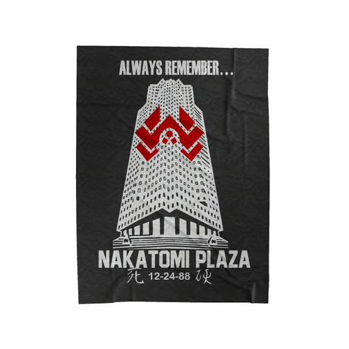 Die Hard Remember Nakatomi Plaza Velveteen Blanket