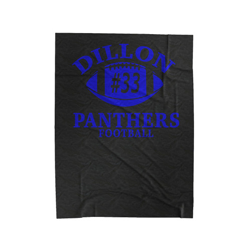 Dillon Panthers Football #33 Velveteen Blanket