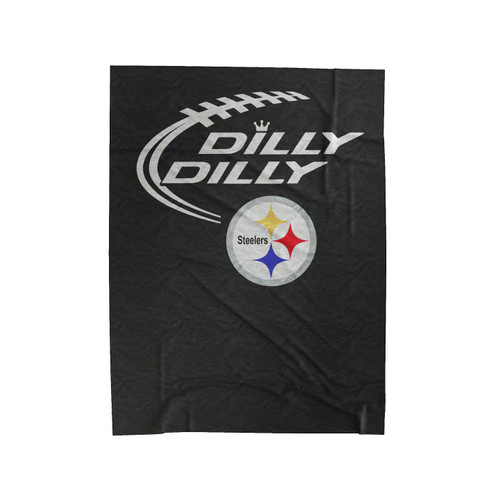 Dilly Dilly Pittsburgh Steelers Logo Velveteen Blanket
