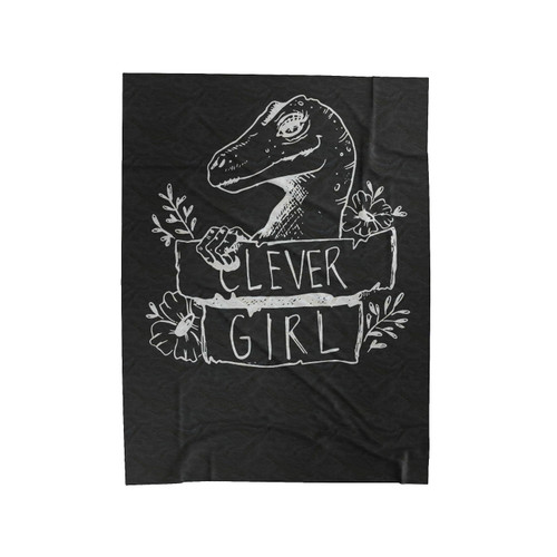 Dinosaur Clever Girl Velveteen Blanket