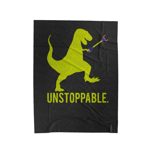 Dinosaur Funny Unstoppable Velveteen Blanket