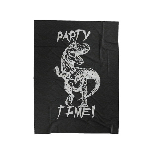 Dinosaur Party Time Dino Party Velveteen Blanket
