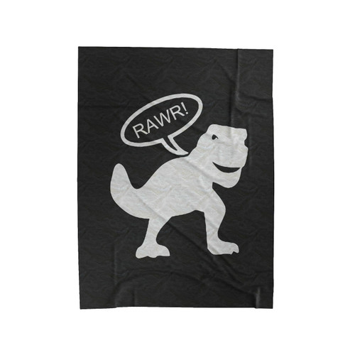 Dinosaur Rawr Trex Velveteen Blanket