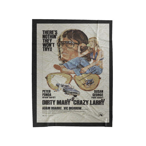 Dirty Mary Crazy Larry Movie Peter Fonda Velveteen Blanket