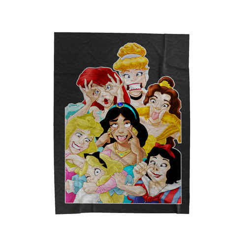 Disney Characters All Princesses Velveteen Blanket