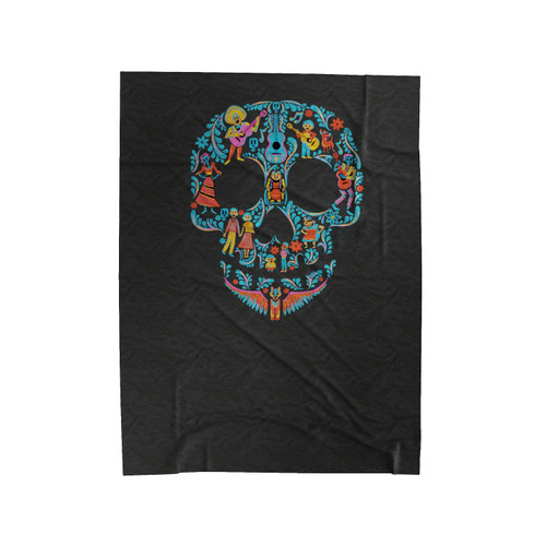 Disney Coco Skull Pattern Velveteen Blanket