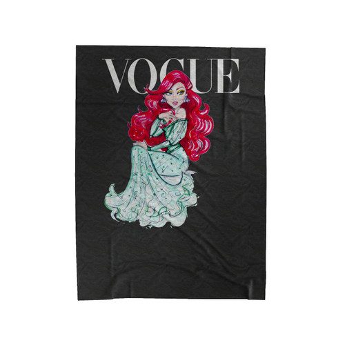 Disney Divas Ariel Vogue Cover Velveteen Blanket