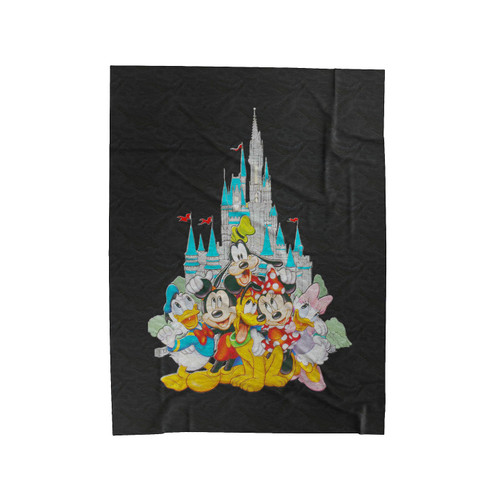Disney Kingdom Splash Mountain Mickey Mouse Velveteen Blanket