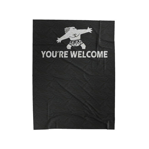 Disney's Moana Mini Maui You're Welcome Velveteen Blanket