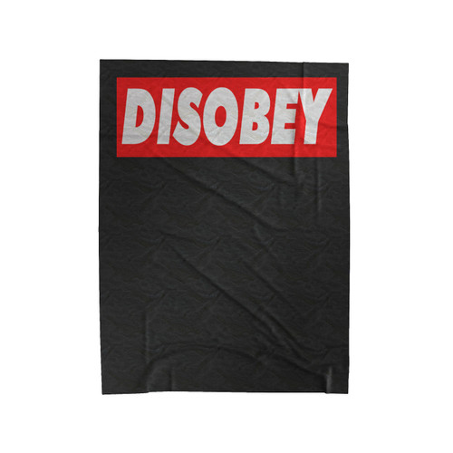 Disobey 1 Velveteen Blanket