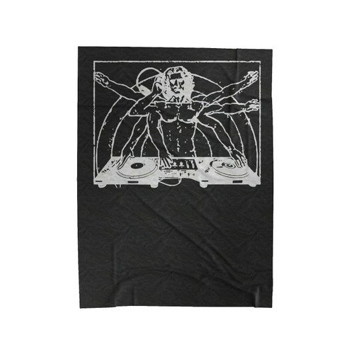 Dj Da Vinci Vitruvian Velveteen Blanket
