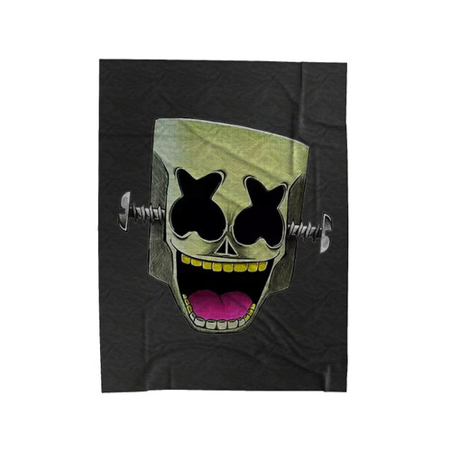 Dj Marshmello Zombie Fan Art Velveteen Blanket