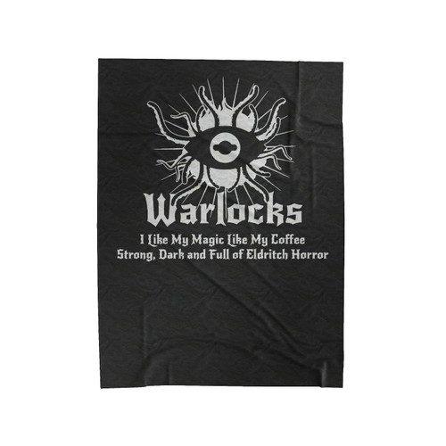 Dnd Inspired Warlock Velveteen Blanket