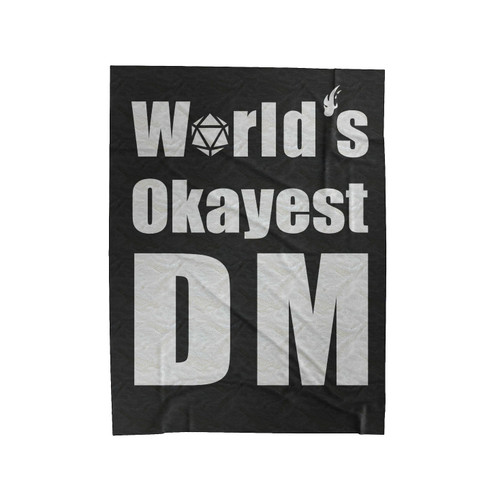 Dnd World's Okayest Dm Velveteen Blanket