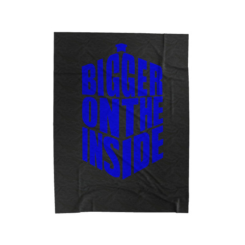 Doctor Who Bigger On The Inside Tardis Velveteen Blanket
