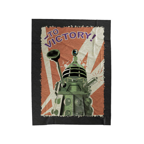 Doctor Who Propoganda Dalek Velveteen Blanket