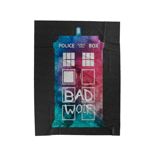 Doctor Who Tardis Bad Wolf Velveteen Blanket
