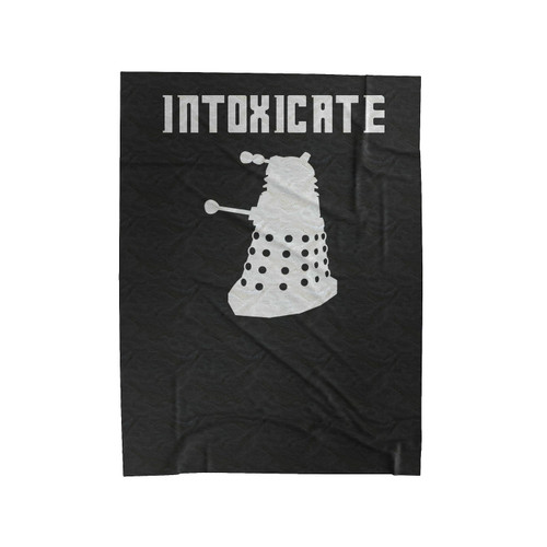 Doctor Who Wibbly Wobbly Intoxicate Tardis Dalek The Doctor Doctor Who 2 Velveteen Blanket