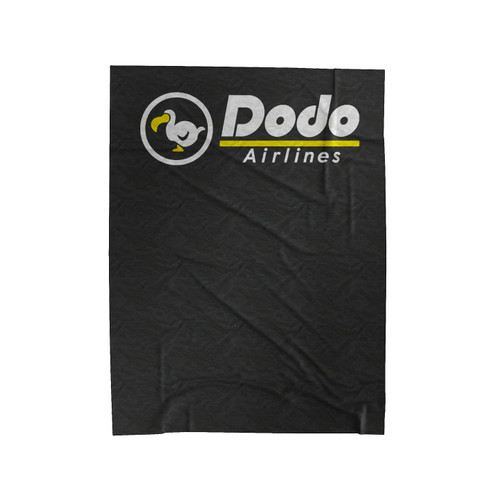 Dodo Airlines Logo Velveteen Blanket
