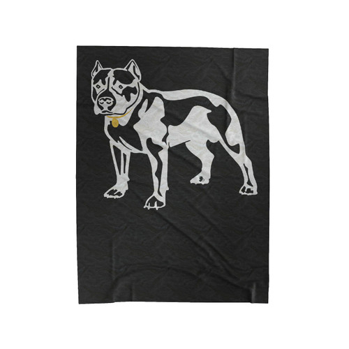 Dog Pitbull Velveteen Blanket