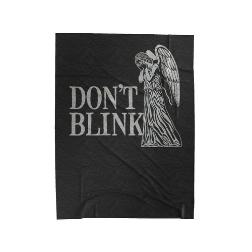 Don't Blink Weeping Angels Velveteen Blanket