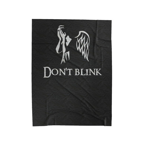 Don't Blink Weeping Angels Inspired By Dr Who Funny Velveteen Blanket