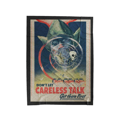 Don't Let Careless Talk Velveteen Blanket