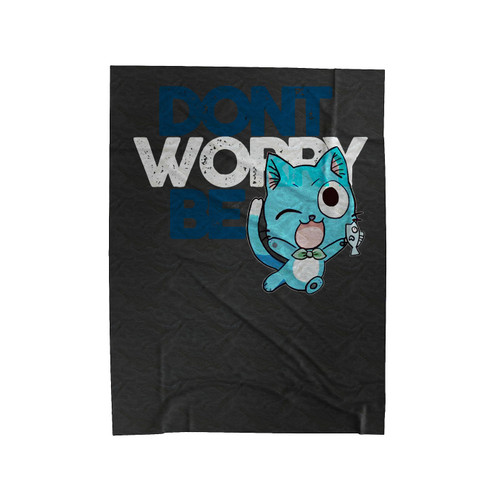 Don't Worry Be Happy Fairy Tail Velveteen Blanket