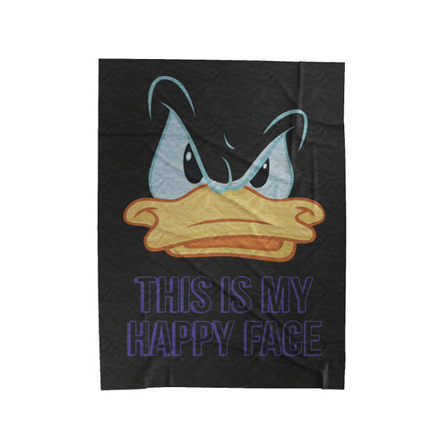 Donald Duck This Is My Happy Face Velveteen Blanket