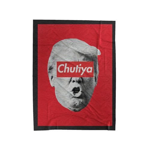 Donald Trump Chutiya 1 Velveteen Blanket