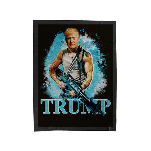 Donald Trump First Blood Velveteen Blanket