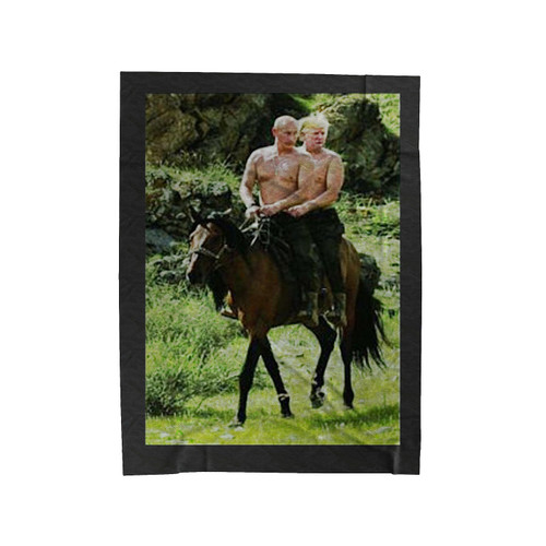 Donald Trump Vladimir Putin Memes Politics Velveteen Blanket