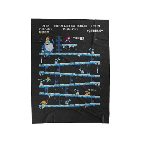 Donkey Kong Arcade Velveteen Blanket