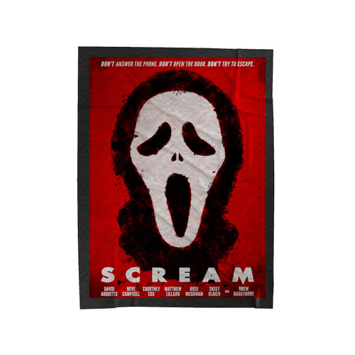 Dont Answer The Phone Dont Open The Door Dont Try To Escape Quote Of Scream Velveteen Blanket