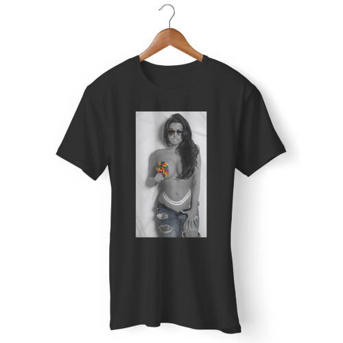 Abigail Ratchford Lollipop Sexy Men T Shirt