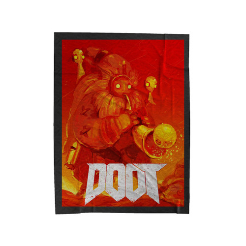 Doot Meme Doom Velveteen Blanket