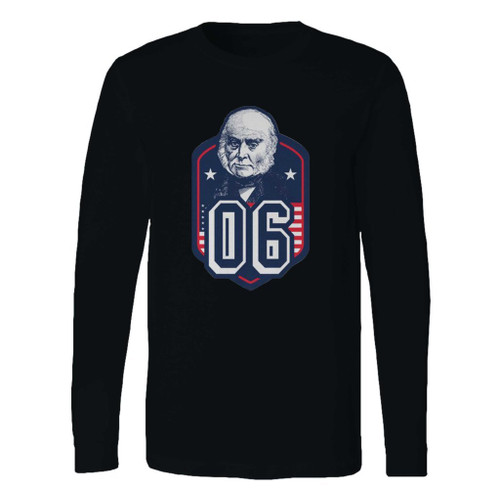 This classic fit john quincy adams sixth president long sleeve shirt is casually elegant and very comfortable. With fine quality print to make one stand out, it's a perfect fit for every occasion.