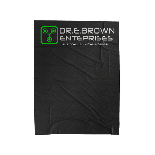 Dr E Brown Enterprises Back To The Future Velveteen Blanket