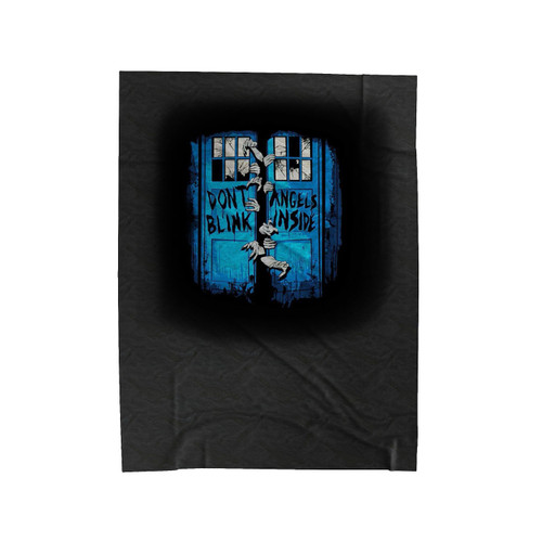 Dr Who Weeping Angel Don't Blink Angel Inside Velveteen Blanket