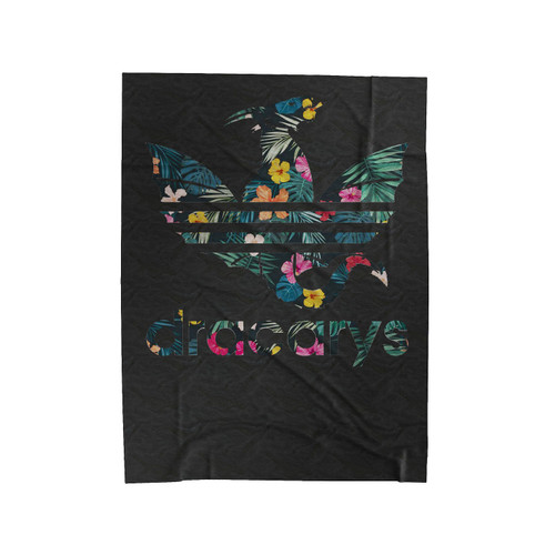 Dracarys Dragon Floral Velveteen Blanket
