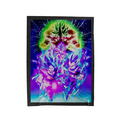 Dragon Ball Gogeta Versus Broly Velveteen Blanket